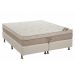 Conjunto Cama Box Light com Colchão King Molas Nanolastic Elegant (27x193x203) Bege