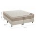 Conjunto Cama Box Light com Colchão King Molas Nanolastic Elegant (27x193x203) Bege