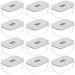 12 Potes Herméticos De Vidro 1,2l Branco Fresh Lock Ou Para Geladeira Freezer Forno