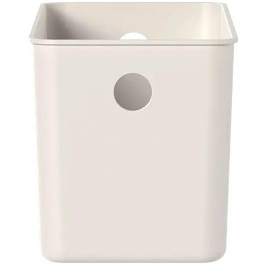 2 Cestos Organizadores Multiuso Empilháveis 4,2L Retangular 26x12x13cm com Perfurações Flow