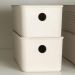 2 Cestos Organizadores Multiuso Empilháveis 4,2L Retangular 26x12x13cm com Perfurações Flow