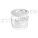 2 Secadores de Saladas Ou 5,5L Branco Centrifuga Legumes Clear Fresh com Escorredor