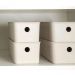 3 Caixas Organizadoras 27x12x9cm Bege Flow 3L Retangular Ces
