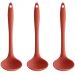 3 Kit de Conchas Silicone Cozinha Sopa Caldo Feijão OU Terra