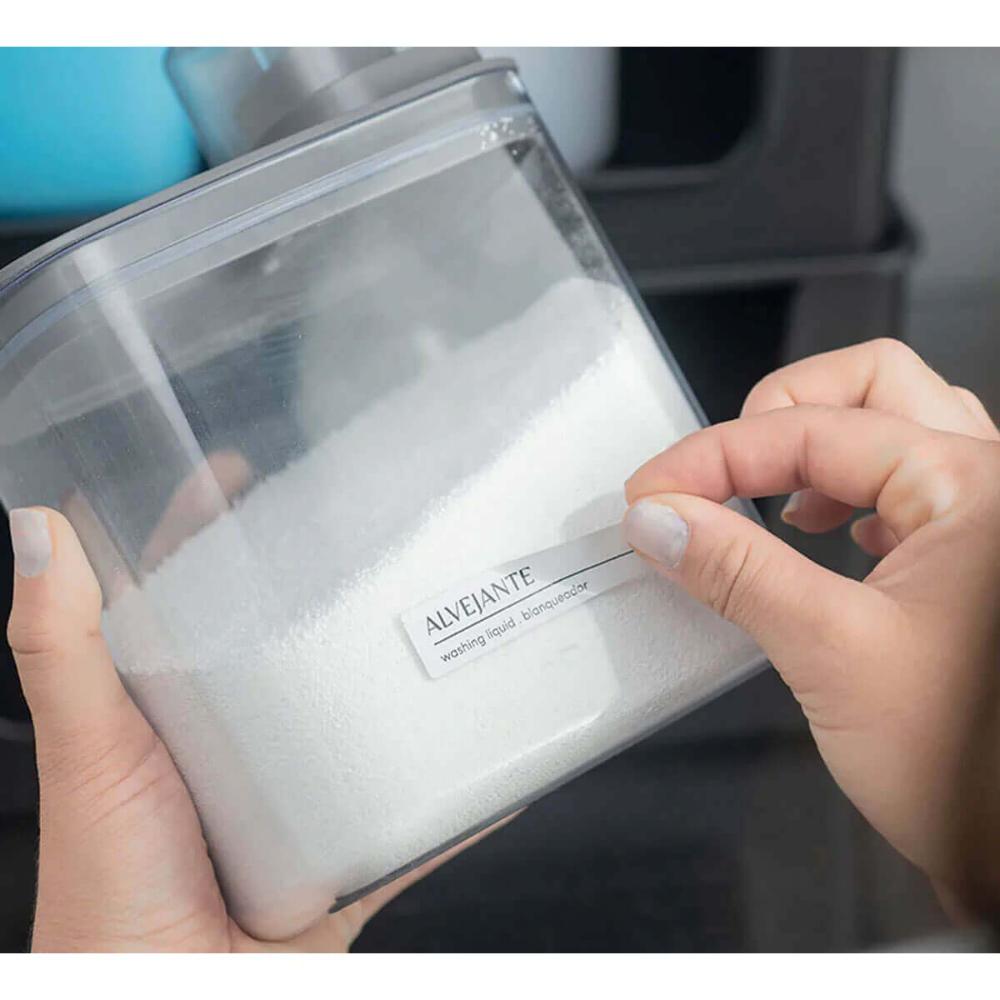 4 Dispensers para Sabão Líquido Amaciante 1,5L Flow e Etiquetas Identificadoras Ou