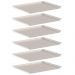 6 Bandejas Plásticas para Servir 27x22cm Restaurante Refeitó