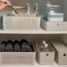 8 Caixas Organizadoras Multiuso Flow Bege 12L Ou Cestos Plásticos Lavanderia Closet