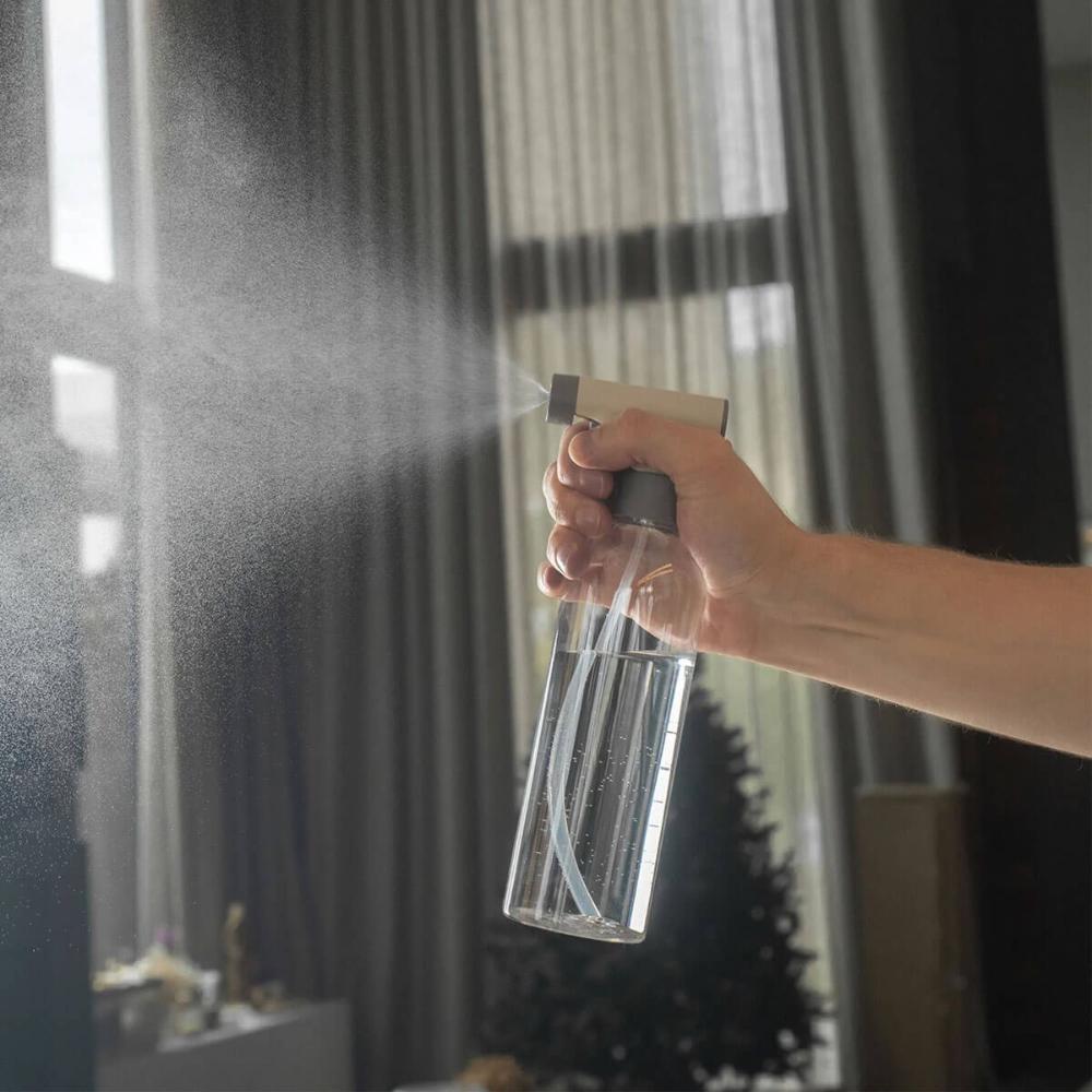 Borrifador Multiuso Flow 500ml Bege Ou com Trava de Segurança Spray Pulverizador Plástico
