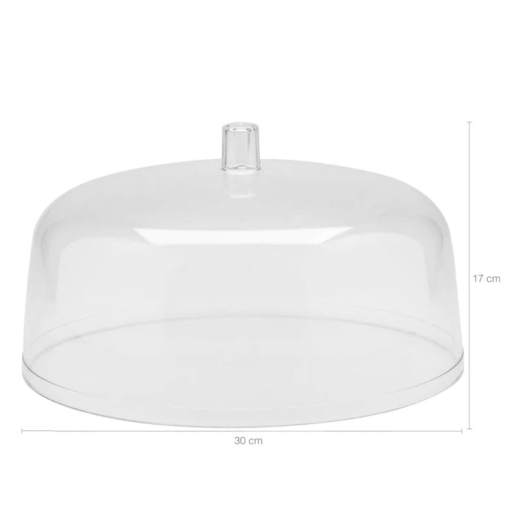 Cúpula Para Prato De Bolo Natural Tampa De Acrílico Cúpula D