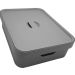 Caixa Organizadora 16L Caixa Plastica Cesto Organizador Cube Chumbo