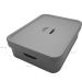 Caixa Organizadora 16L Caixa Plastica Cesto Organizador Cube Chumbo