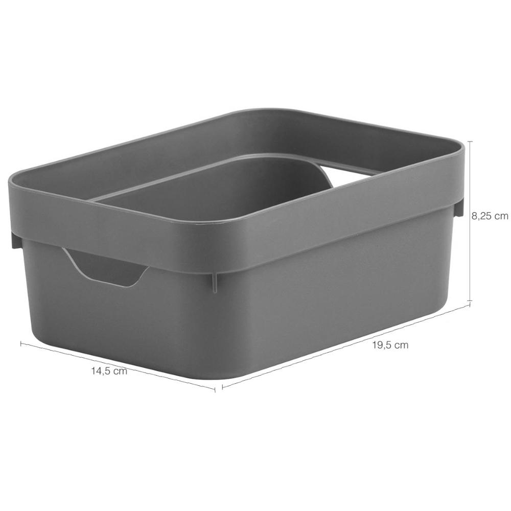 Caixa Organizadora Cesto Organizador 2 Litros Para Closet Brinquedos Chumbo