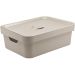 Caixa Organizadora Grande Para Closet 10L Com Tampa Nordi Bege