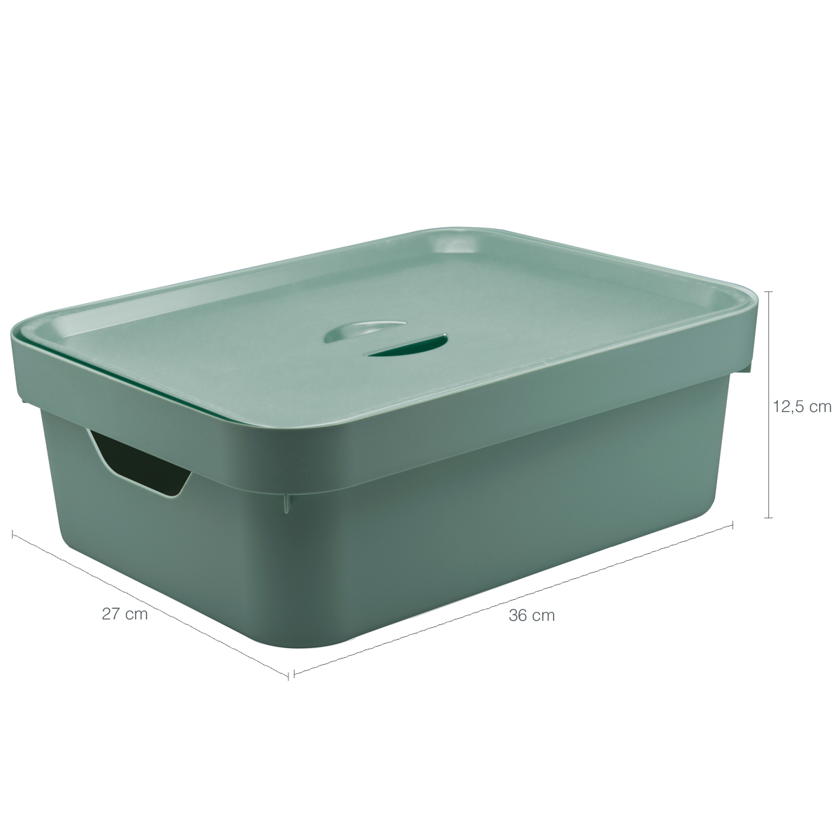 Caixa Organizadora Grande Para Closet 10l Com Tampa Nordi Verde Menta