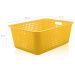 Caixa Organizadora Maxi Grande Organize Cesto Plástico 40l Amarelo