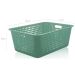Caixa Organizadora Maxi Grande Organize Cesto Plástico 40l Verde Menta