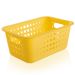 Caixa Organizadora Plástico 5l Casa Organize Cesto Closet Amarelo