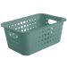 Caixa Organizadora Plástico 5l Casa Organize Cesto Closet Verde Eucalipto