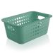 Caixa Organizadora Plástico 5l Casa Organize Cesto Closet Verde Menta