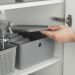 Caixa Organizadora com Tampa 12L Ou Bege 34x27x13cm Cesto Flow Closet Lavanderia
