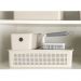 Caixa Organizadora com Tampa Ou Bege 27x22x9cm Cesto Organiz