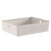 Cesto Organizador Baixo Bege Flow 34x27x9cm 8,2L Lavanderia