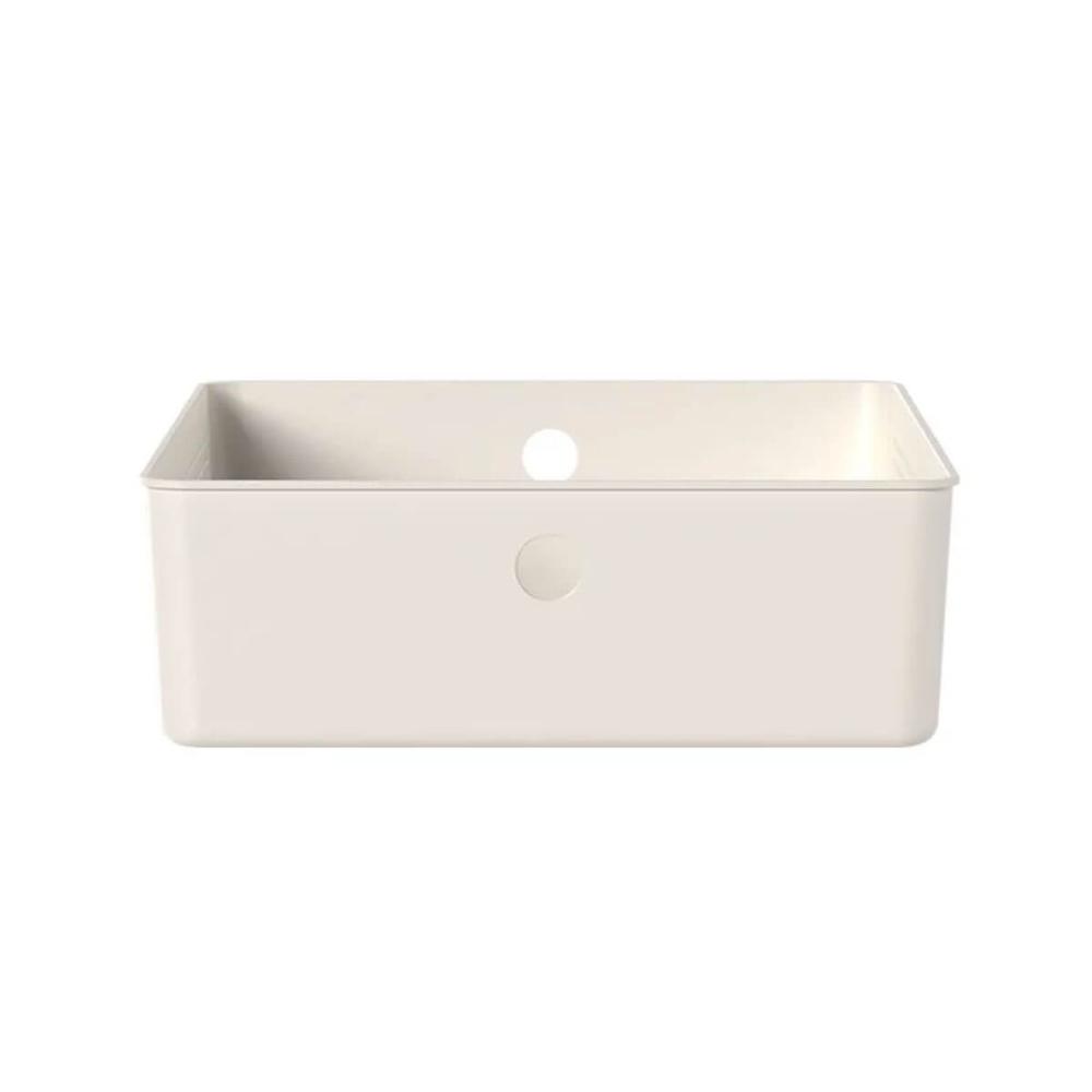 Cesto Organizador Baixo Bege Flow 34x27x9cm 8,2L Lavanderia