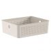 Cesto Organizador Flow 27x22x9cm Bege Ou Closet 5,4L Banheir