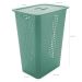 Cesto Para Roupas Organizador Lavanderia 47 Litros Plástico Verde Menta