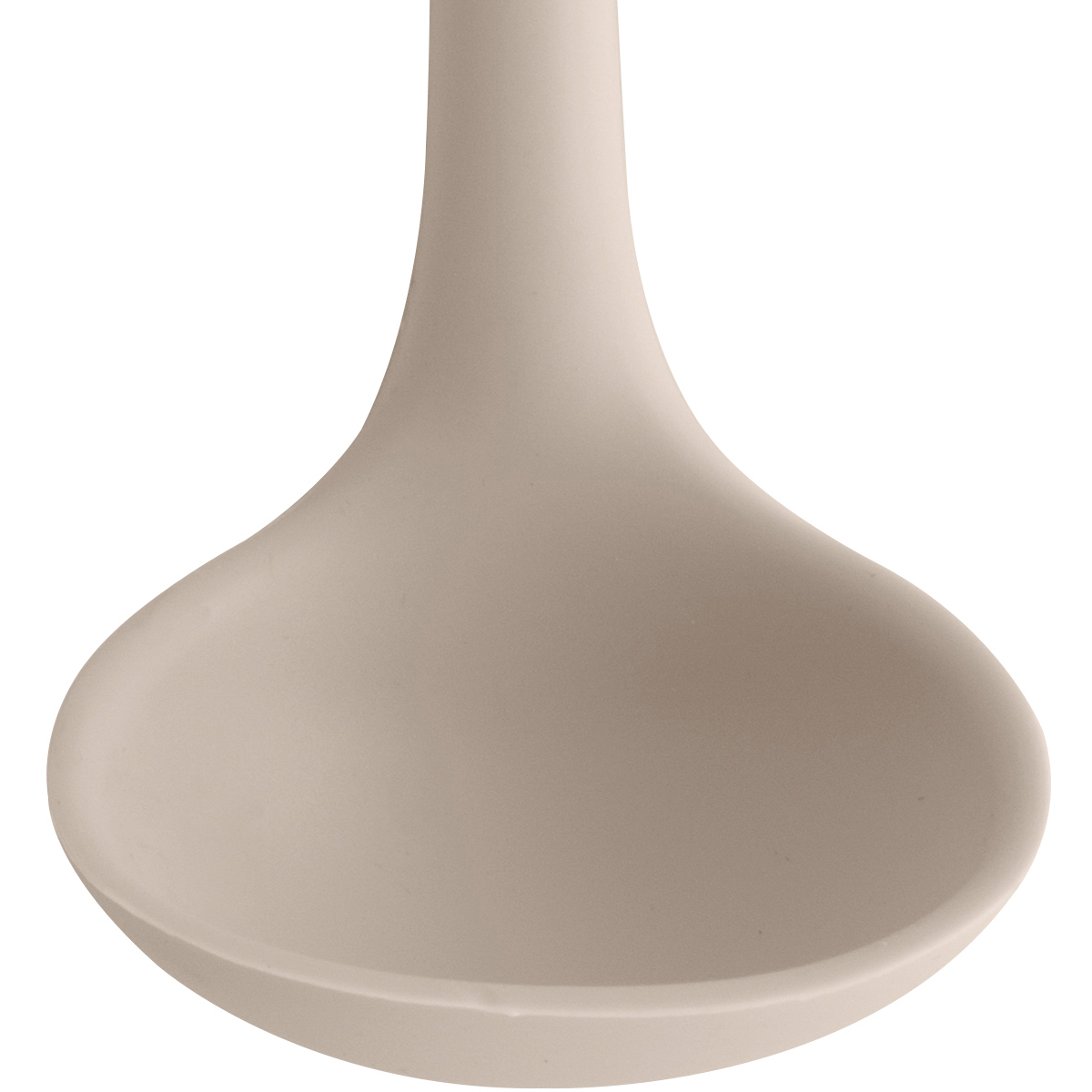 Concha De Silicone Utensílio Cozinha Talher Sopa Feijão OU Bege