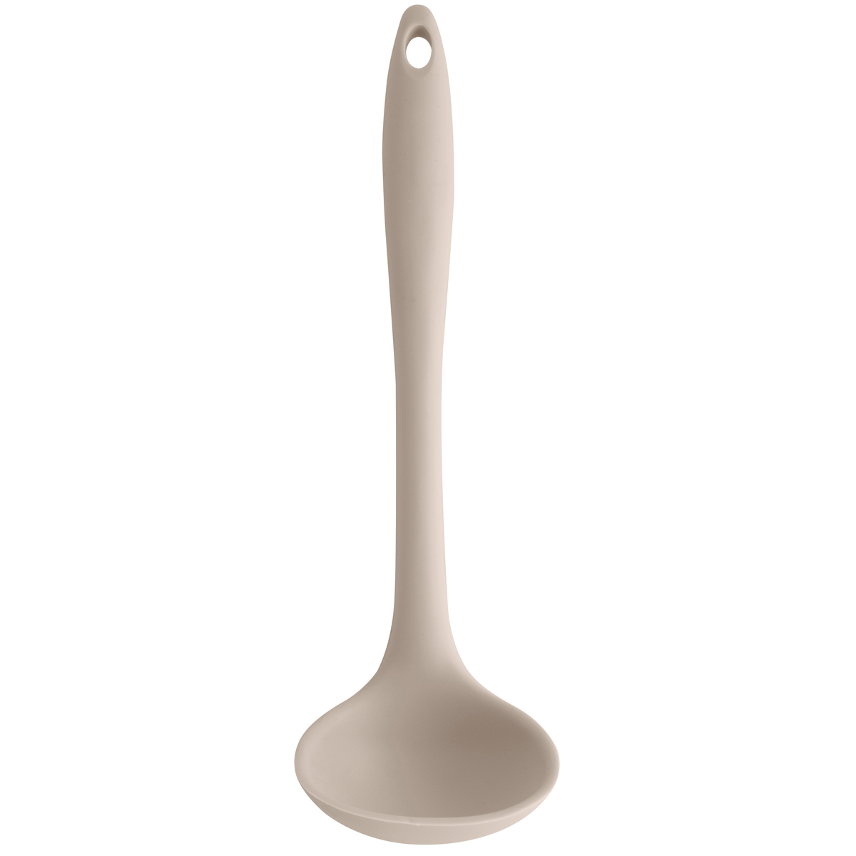 Concha De Silicone Utensílio Cozinha Talher Sopa Feijão OU Bege