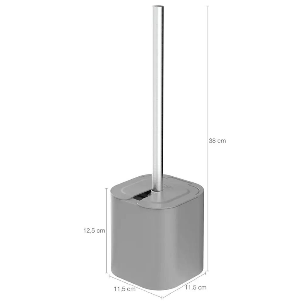 Conjunto 2 Escovas Sanitárias com Suportes para Banheiro Lavabo Polipropileno Dual OU Chumbo
