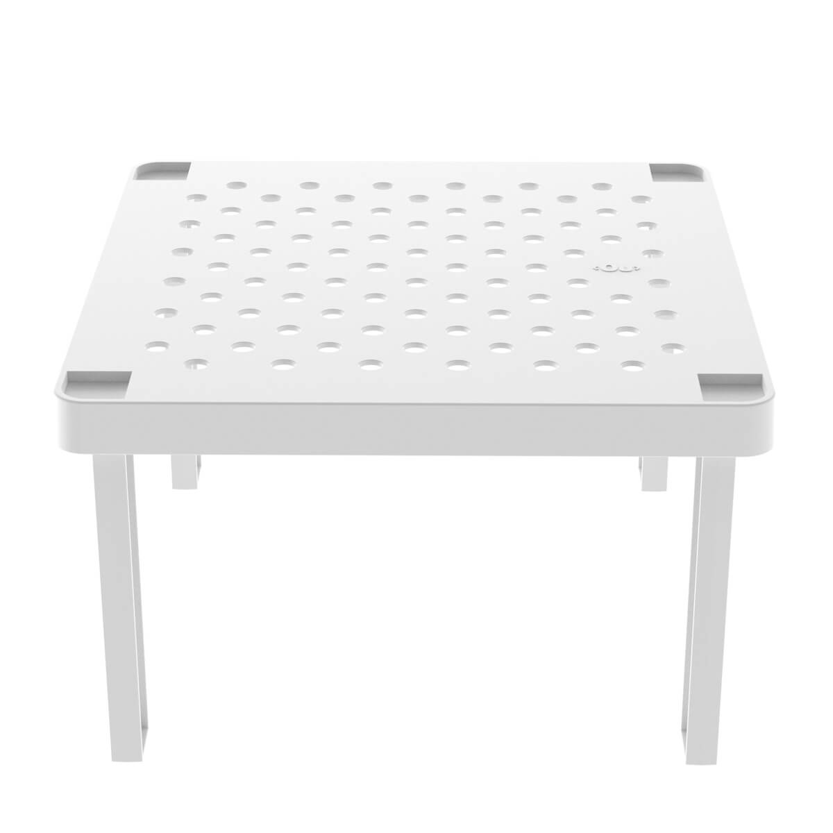 Conjunto 2 Prateleiras Organizadoras Para Armário Empilháveis Quadrada Retangular Branco