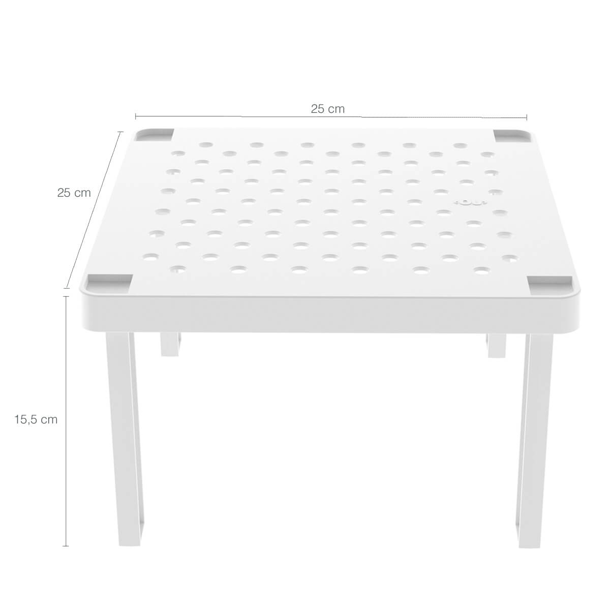 Conjunto 2 Prateleiras Organizadoras Para Armário Empilháveis Quadrada Retangular Branco