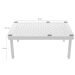 Conjunto 2 Prateleiras Organizadoras Para Armário Empilháveis Quadrada Retangular Branco