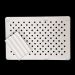 Conjunto 2 Prateleiras Organizadoras Para Armário Empilháveis Quadrada Retangular Branco