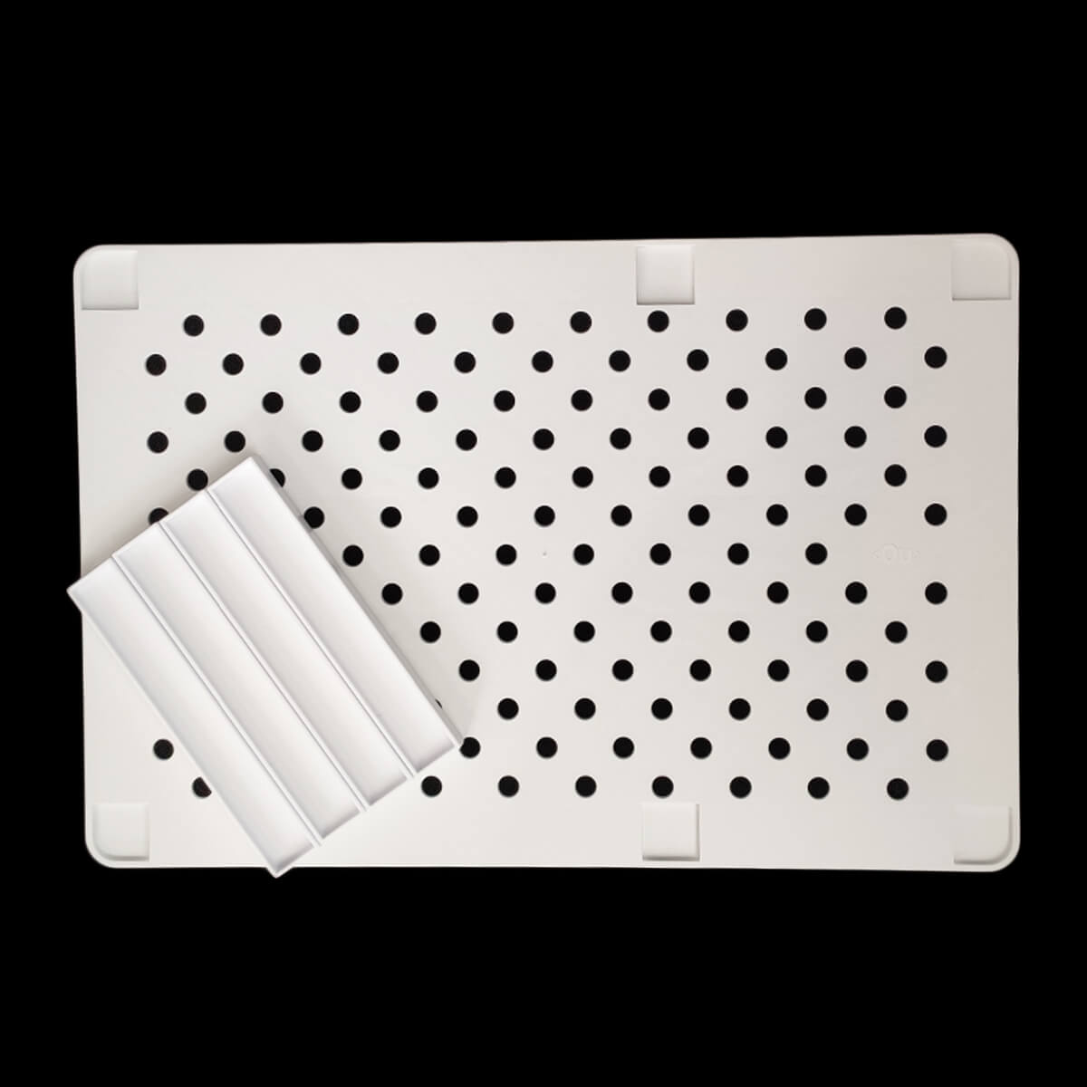 Conjunto 2 Prateleiras Organizadoras Para Armário Empilháveis Quadrada Retangular Branco