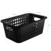 Conjunto 3 Caixas Organizadoras Plásticas 5L Casa Cestos Organizadores Closet Armário OU Preto