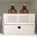 Conjunto 6 Cestos Organizadores 8,2L Flow Bege 34x27x9cm Lavanderia Banheiro Closet