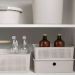 Conjunto 6 Cestos Organizadores 8,2L Flow Bege 34x27x9cm Lavanderia Banheiro Closet
