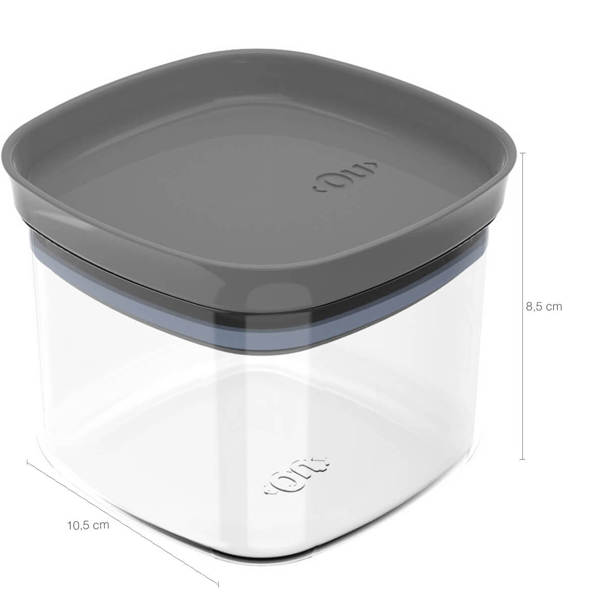 Conjunto 6 Potes Vedação Hermético 450ml Vedação Em Silicone Chumbo