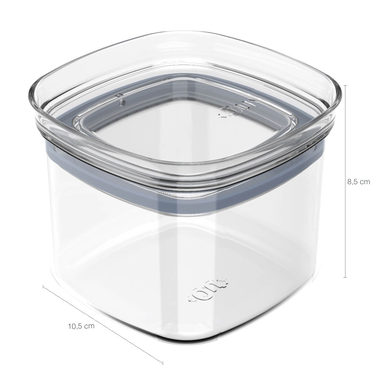 Conjunto 6 Potes Vedação Hermético 450ml Vedação Em Silicone Natural