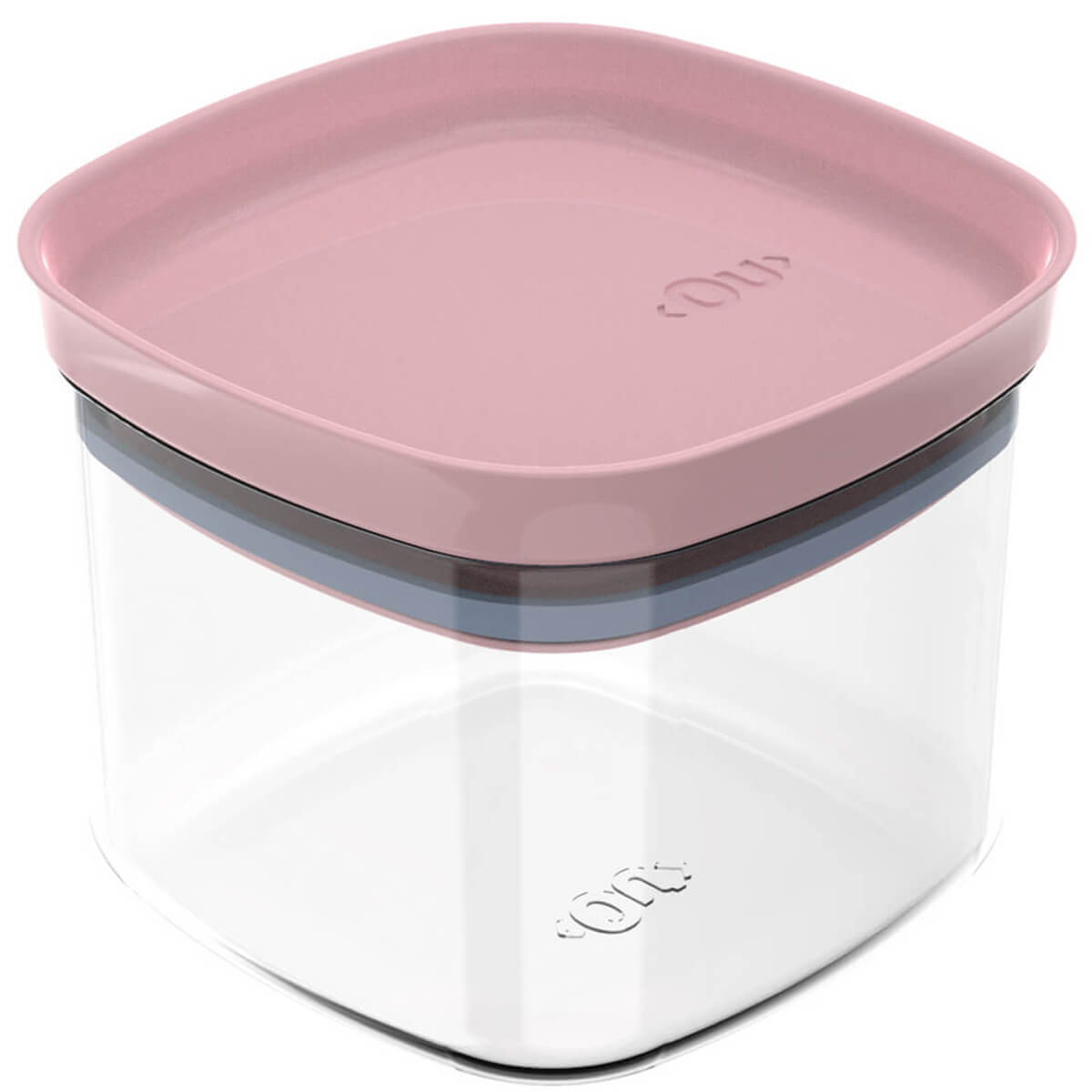 Conjunto 6 Potes Vedação Hermético 450ml Vedação Em Silicone Rosa