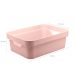 Conjunto 8 Caixas Organizadoras Cube Média 10,5L Plástico com Alças Laterais OU Rosé Nude