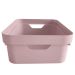 Conjunto 8 Caixas Organizadoras Cube Média 10,5L Plástico com Alças Laterais OU Rosé Nude