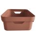 Conjunto 8 Caixas Organizadoras Cube Média 10,5L Plástico com Alças Laterais OU Terracota