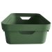 Conjunto 8 Caixas Organizadoras Cube Média 10,5L Plástico com Alças Laterais OU Verde Eucalipto