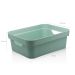 Conjunto 8 Caixas Organizadoras Cube Média 10,5L Plástico com Alças Laterais OU Verde Menta
