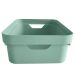 Conjunto 8 Caixas Organizadoras Cube Média 10,5L Plástico com Alças Laterais OU Verde Menta
