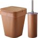 Conjunto Banheiro Lixeira Plástica Eco 5l E Escova Sanitária Cerejeira